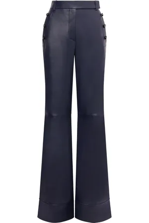 Alberta Ferretti Pantalon à détails de clous