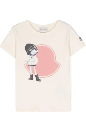 Moncler T-shirt en coton à logo imprimé