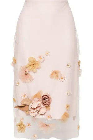 Viktor & Rolf Jupe à appliqué floral