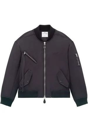 Courrèges Veste bomber à logo brodé