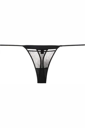Kiki de Montparnasse String Intime à empiècements transparents