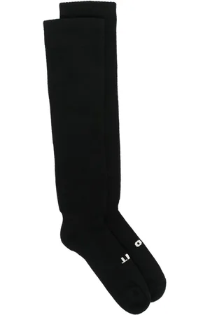 Rick Owens Chaussettes bottes en maille nervurée
