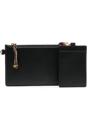 Lanvin Pochette en cuir à logo embossé