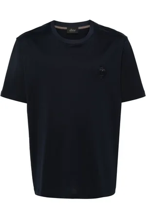 BRIONI T-shirt en coton à logo brodé