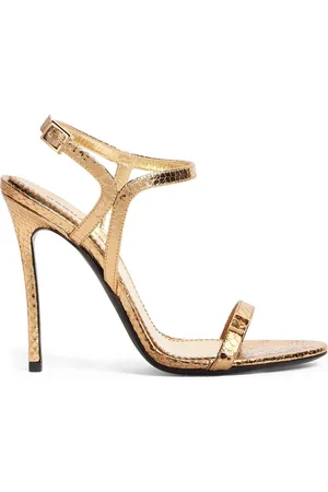 Dsquared2 Sandales en cuir à fini métallisé
