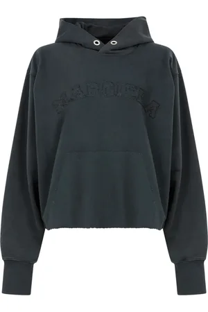 Maison Margiela Hoodie en coton à logo brodé