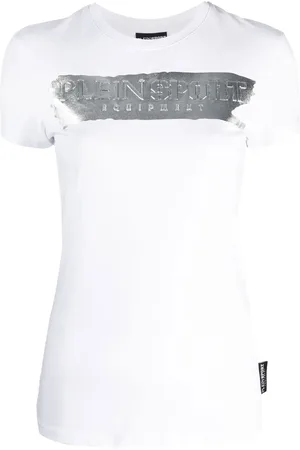 Philipp Plein T-shirt métallisé à logo imprimé