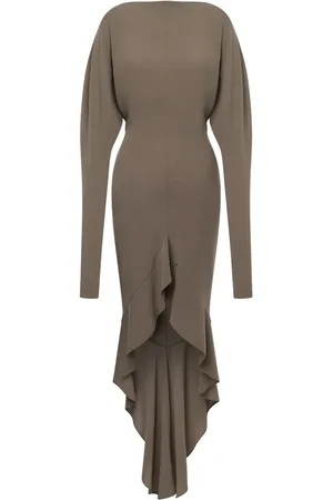 Serafini Robe asymétrique drapée