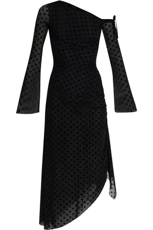MISBHV Robe mi-longue à logo floqué