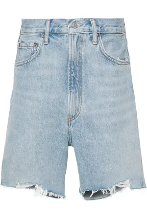 AGOLDE Short en jean Stella à effet usé