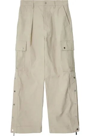 Burberry Pantalon ample en coton à poches cargo