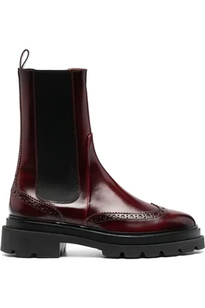 santoni Bottes à empiècements contrastants