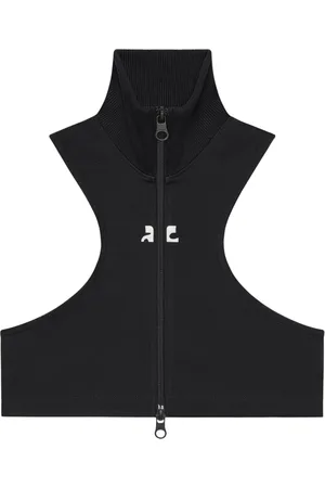 Courrèges Veste crop en néoprène