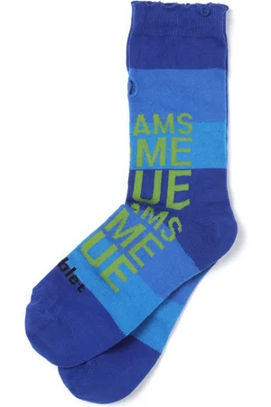 DOUBLET Chaussettes à slogan imprimé