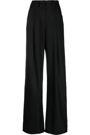 MANURI Pantalon palazzo à détails plissés