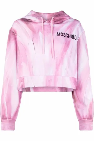 Moschino Hoodie crop imprimé
