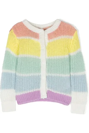 Stella McCartney Cardigan rayé à col rond