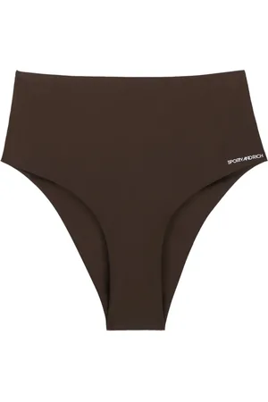 Sporty & Rich Bas de bikini Jane à logo imprimé
