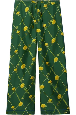 Burberry Pantalon évasé Dandelion à fleurs