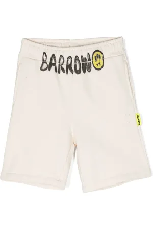 BARROW Short de sport en coton à logo imprimé