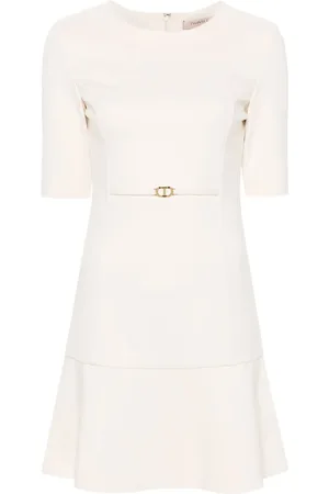 Twin-Set Robe courte à taille ovale