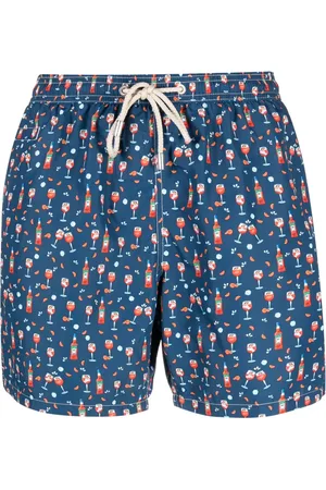 MC2 SAINT BARTH Short de bain à imprimé graphique