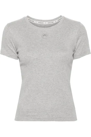 Marine Serre T-shirt en coton à logo Crescent Moon
