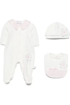 MONNALISA Trousseau de naissance à appliques fleurs