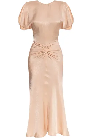 Victoria Beckham Robe mi-longue à détails drapés