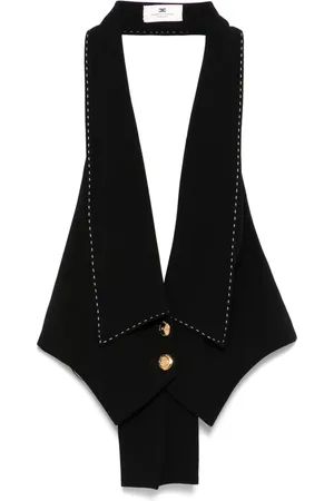 Elisabetta Franchi Veston à coutures contrastantes