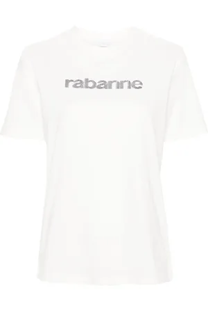 Paco rabanne T-shirt à logo brodé de sequins
