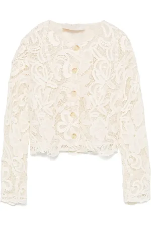 ULLA JOHNSON Veste zippée en dentelle
