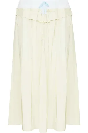 Maison Margiela Jupe mi-longue en popeline