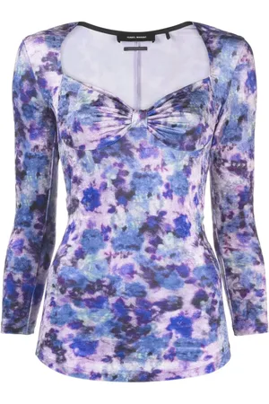Isabel Marant Haut Gubaia en velours à fleurs