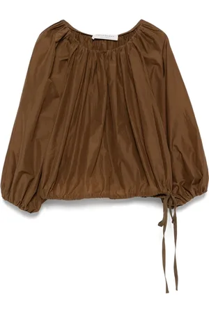 Serafini Blouse à coupe crop