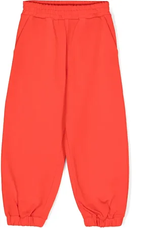 Fendi Pantalon de jogging en coton à logo brodé