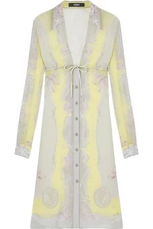 VERSACE Robe-chemise Cameo à coupe mi-longue