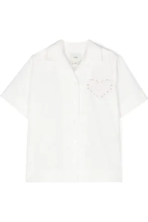 Fendi Chemise à logo brodé