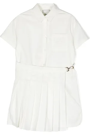 Fendi Robe-chemise à détails de plis
