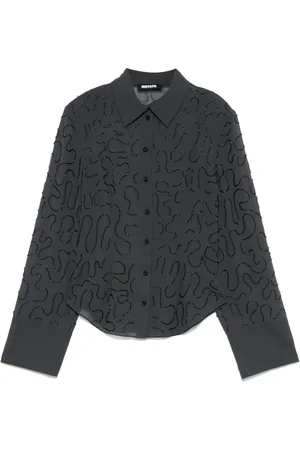 ROTATE Chemise à perles de verre brodées