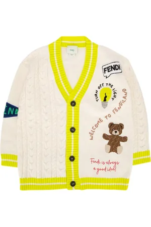 Fendi Cardigan à motif Bear