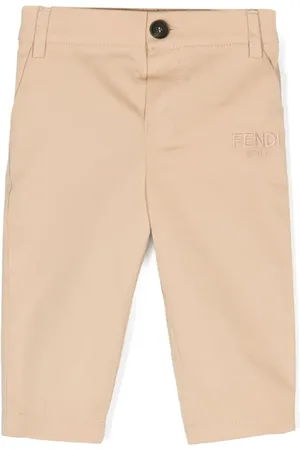 Fendi Pantalon à logo brodé