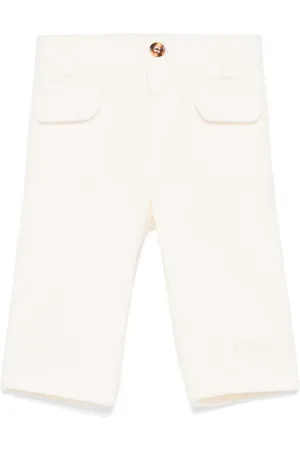 Fendi Pantalon à logo brodé