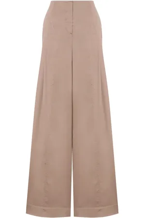 Alberta Ferretti Pantalon ample à taille haute