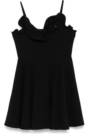 Elisabetta Franchi Robe à fleurs appliquées