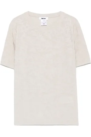 DKNY T-shirt à logo en jacquard