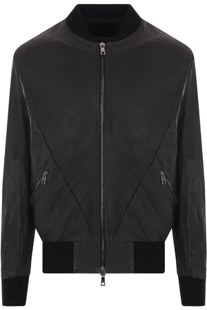 GIORGIO BRATO Veste en cuir à fermeture zippée