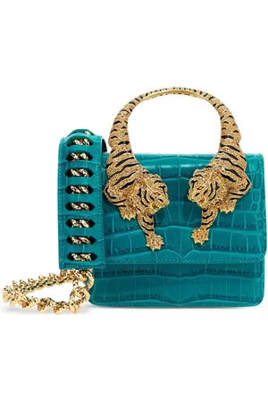Roberto Cavalli Mini sac à effet peau de crocodile