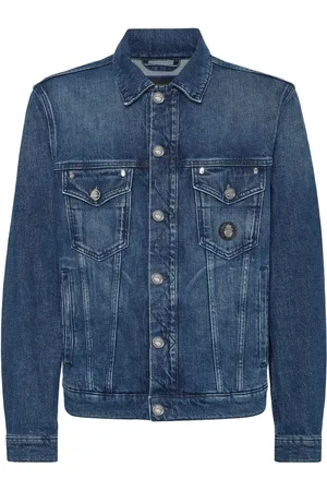 BILLIONAIRE Veste en jean à patch logo