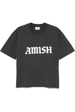 AMISH T-shirt en jersey à logo gothique
